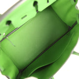 Hermes Birkin 25 Vert Yucca Togo Palladium Hardware