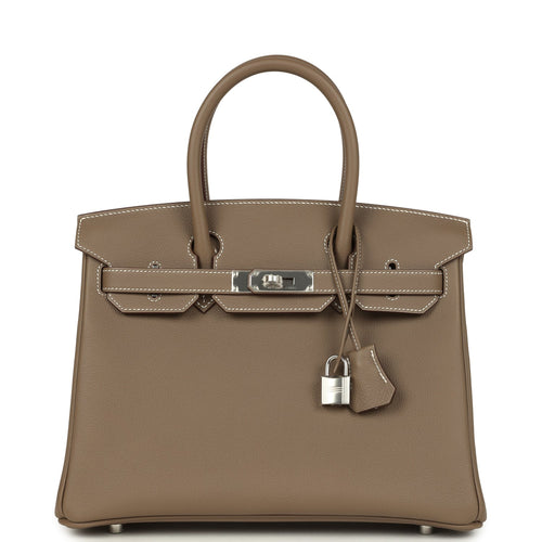 Hermes Birkin 30 Etoupe Togo Palladium Hardware