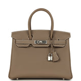 Hermes Birkin 30 Etoupe Togo Palladium Hardware