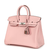 Hermes Birkin 25 Rose Sakura Swift Palladium Hardware