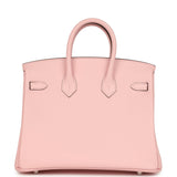 Hermes Birkin 25 Rose Sakura Swift Palladium Hardware