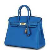 Hermes Birkin 25 Bleu Hydra Togo Gold Hardware