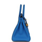 Hermes Birkin 25 Bleu Hydra Togo Gold Hardware