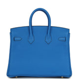 Hermes Birkin 25 Bleu Hydra Togo Gold Hardware