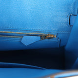 Hermes Birkin 25 Bleu Hydra Togo Gold Hardware