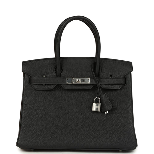 Hermes Birkin 30 Black Togo Palladium Hardware