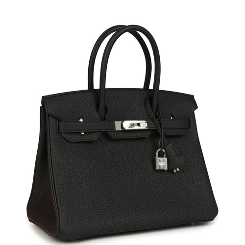 Hermes Birkin 30 Black Togo Palladium Hardware