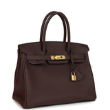 Hermes Birkin 30 Rouge Sellier Togo Gold Hardware - Thumbnail View 2