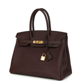 Hermes Birkin 30 Rouge Sellier Togo Gold Hardware - Thumbnail View 3