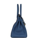 Hermes Birkin 30 Bleu Tie Togo Permabrass Hardware