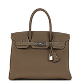 Hermes Birkin 30 Etoupe Togo Palladium Hardware