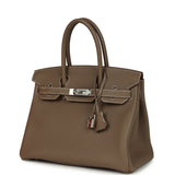 Hermes Birkin 30 Etoupe Togo Palladium Hardware