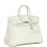 Hermes Birkin 25 New White Swift Palladium Hardware