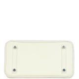 Hermes Birkin 25 New White Swift Palladium Hardware