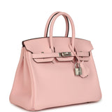 Hermes Birkin 25 Rose Sakura Swift Palladium Hardware