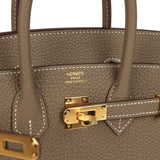 Hermes Birkin 25 Etoupe Togo Gold Hardware
