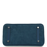 Hermes Birkin 25 Bleu Thalassa Grizzly and Deep Bleu Swift Palladium Hardware - Thumbnail View 6