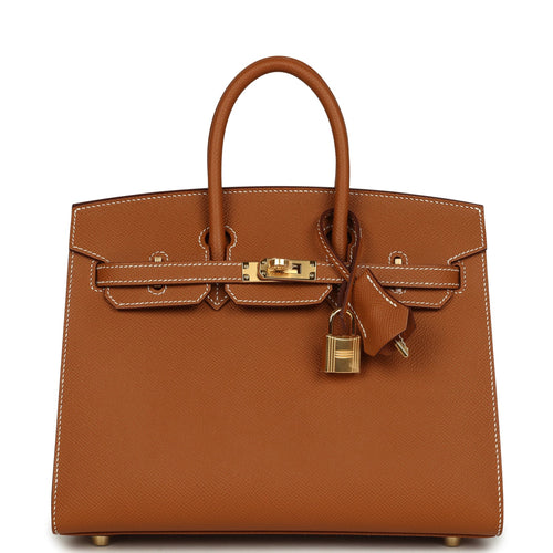 Hermes Birkin Sellier 25 Gold Epsom Gold Hardware