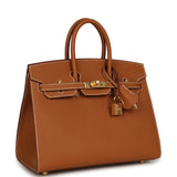 Hermes Birkin Sellier 25 Gold Epsom Gold Hardware