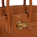 Hermes Birkin Sellier 25 Gold Epsom Gold Hardware