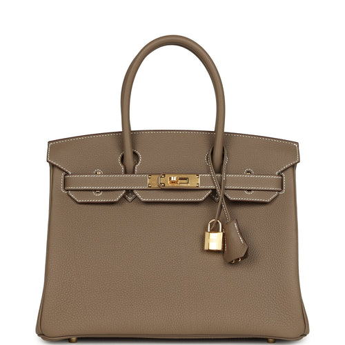 Hermes Birkin 30 Etoupe Togo Gold Hardware