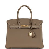 Hermes Birkin 30 Etoupe Togo Gold Hardware