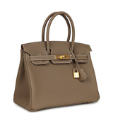 Hermes Birkin 30 Etoupe Togo Gold Hardware