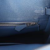 Hermes Birkin 25 Bleu Tie Togo Palladium Hardware