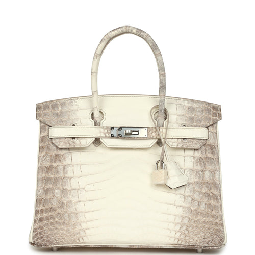 Hermes Birkin 30 Himalaya Niloticus Crocodile Palladium Hardware