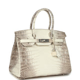 Hermes Birkin 30 Himalaya Niloticus Crocodile Palladium Hardware