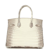Hermes Birkin 30 Himalaya Niloticus Crocodile Palladium Hardware