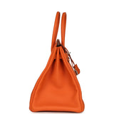 Hermes Birkin 35 Orange Togo Palladium Hardware