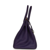 Pre-owned Hermes Special Order (HSS) Birkin 35 Violet Verso Togo Palladium Hardware