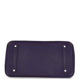 Pre-owned Hermes Special Order (HSS) Birkin 35 Violet Verso Togo Palladium Hardware