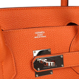Vintage Hermes Shoulder Birkin 42 JPG Orange Clemence Gold Hardware