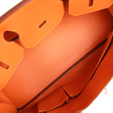 Vintage Hermes Shoulder Birkin 42 JPG Orange Clemence Gold Hardware