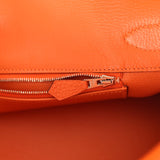 Vintage Hermes Shoulder Birkin 42 JPG Orange Clemence Gold Hardware