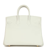 Hermes Birkin 25 New White Swift Gold Hardware - Thumbnail View 5