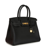 Hermes Birkin 30 Black Togo Gold Hardware
