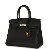 Hermes Birkin 30 Black Togo Gold Hardware