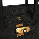 Hermes Birkin 30 Black Togo Gold Hardware