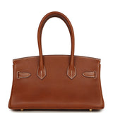 Hermes Shoulder Birkin Light 29 Fauve Barenia Faubourg Gold Hardware