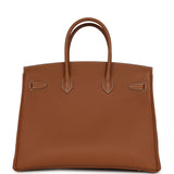 Hermes Birkin 35 Gold Togo Gold Hardware