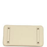 Pre-owned Hermes Special Order (HSS) Birkin 30 Craie Verso Epsom Rose Gold Hardware