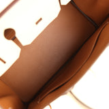 Pre-owned Hermes Special Order (HSS) Birkin 30 Craie Verso Epsom Rose Gold Hardware