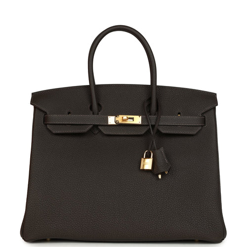 Hermes Birkin 35 Bai-Brun Togo Gold Hardware