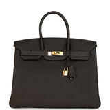 Hermes Birkin 35 Bai-Brun Togo Gold Hardware