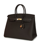 Hermes Birkin 35 Bai-Brun Togo Gold Hardware