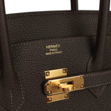 Hermes Birkin 35 Bai-Brun Togo Gold Hardware
