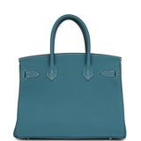 Hermes Birkin 30 Blue Jean Togo Palladium Hardware